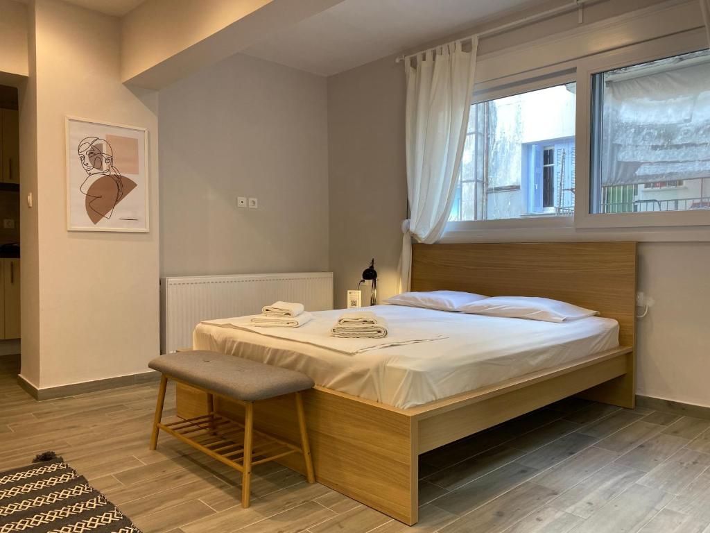 Posteľ alebo postele v izbe v ubytovaní Design downtown suite (K2)