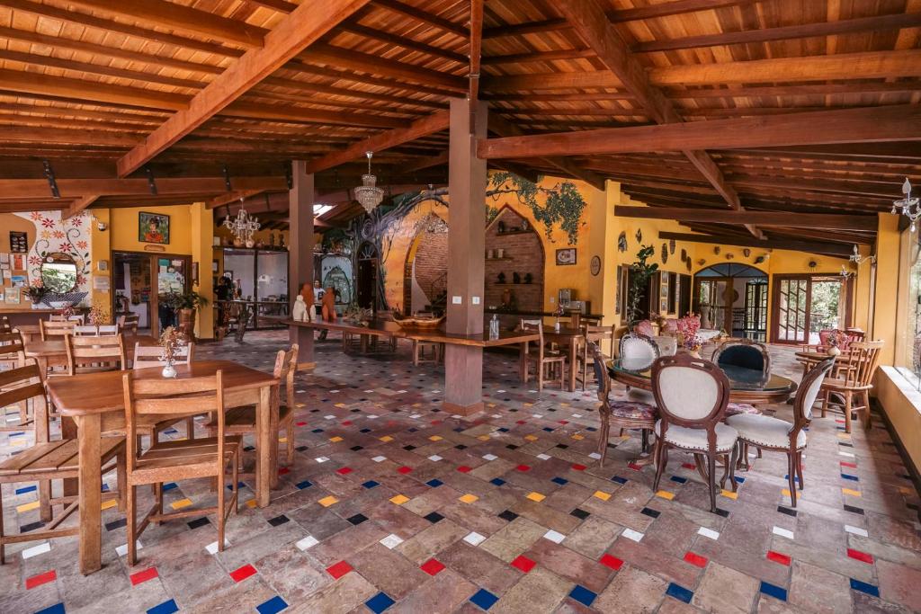 Um restaurante ou outro lugar para comer em Pousada do Capão Chapada Diamantina