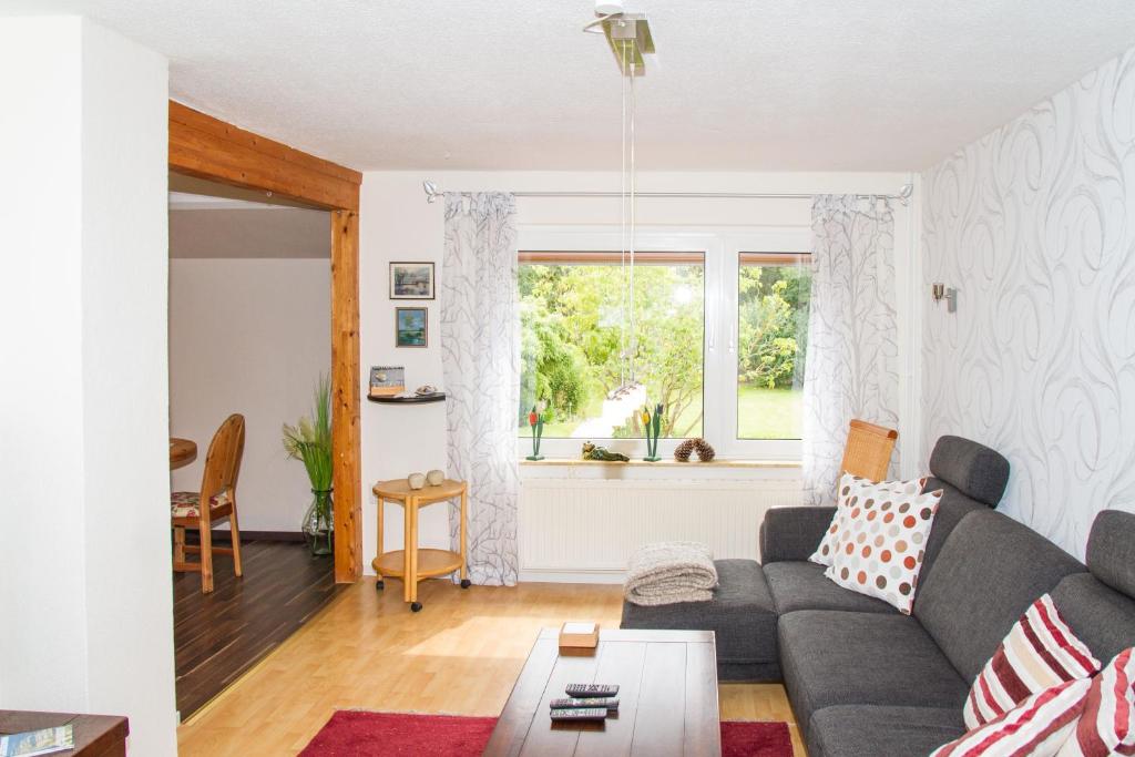 Χώρος καθιστικού στο Ferienhaus, Kleine Perle