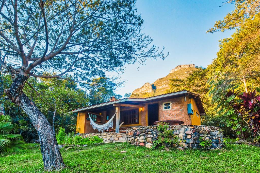 Um jardim em Pousada do Capão Chapada Diamantina