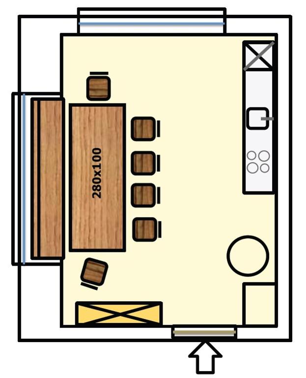 Půdorys ubytování Villa Boris