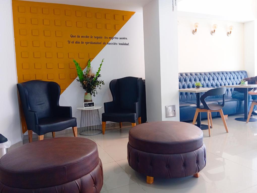Posezení v ubytování Hotel Wess