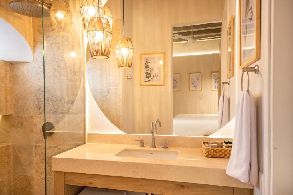 Koupelna v ubytování Hotel Casa La Mantilla by Faranda Boutique