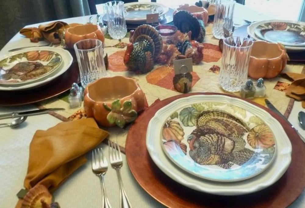 a table with plates and utensils on top of it at North Africa Casablanca in Casablanca