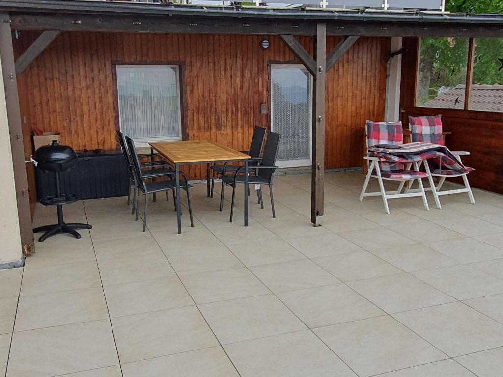 Balkón nebo terasa v ubytování Apartment in Görwihl near Black Forest Waterfalls
