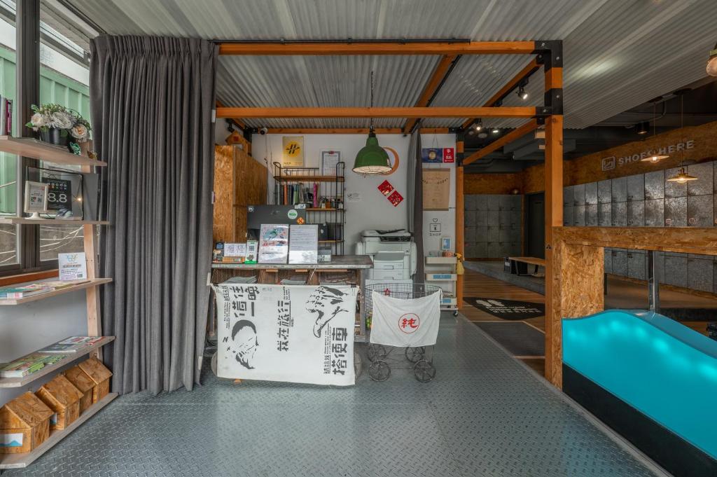 Kuchyň nebo kuchyňský kout v ubytování Light Hostel - Tainan