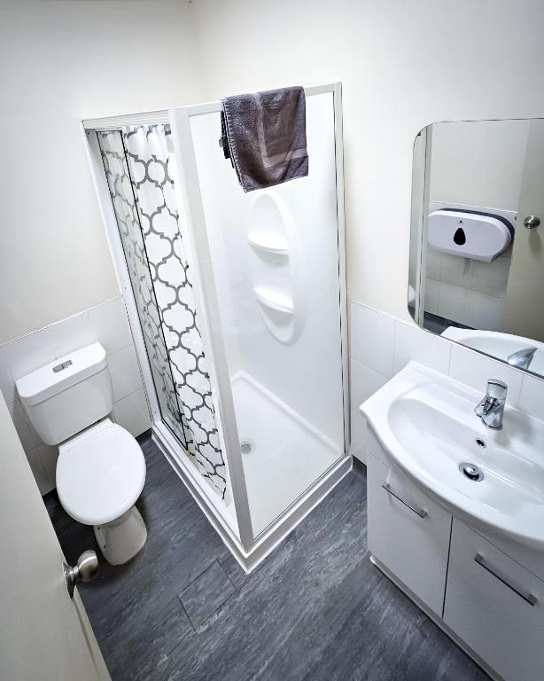 Koupelna v ubytování Choice Backpackers