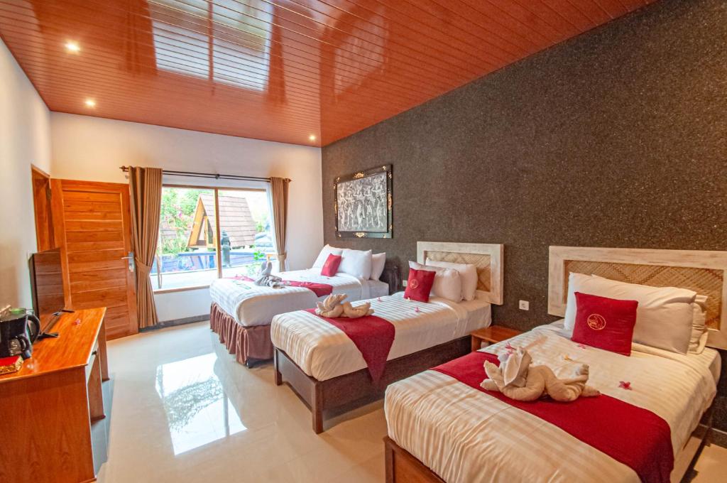 Taman Bidadari Eco Wellness - Quadruple Room With Garden View