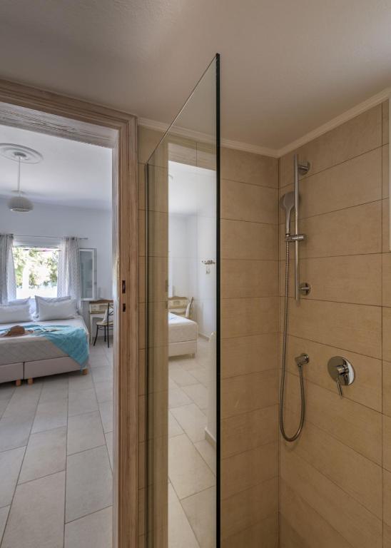 Koupelna v ubytování Floras Rooms
