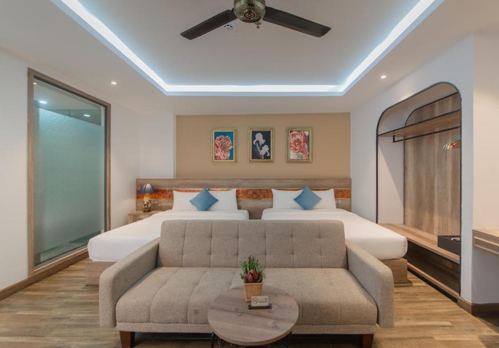 Posezení v ubytování Aaron Boutique Hotel