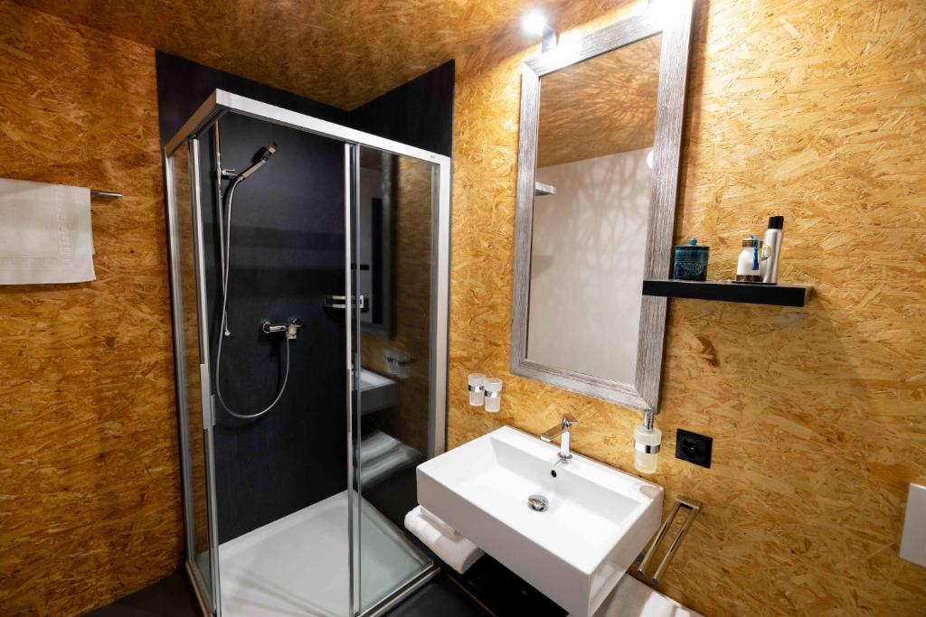 Koupelna v ubytování B&B La Forge de Diogne