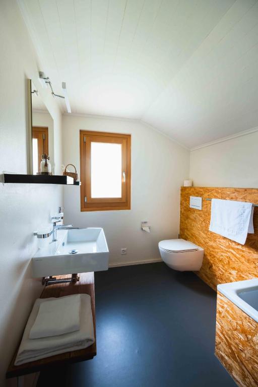 Koupelna v ubytování B&B La Forge de Diogne