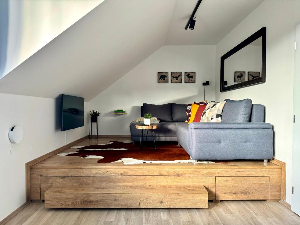 Posezení v ubytování Horský apartmán Kvilda