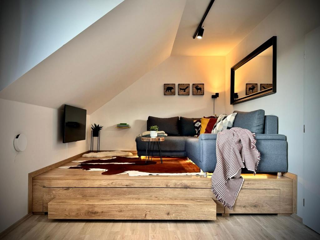 Posezení v ubytování Horský apartmán Kvilda