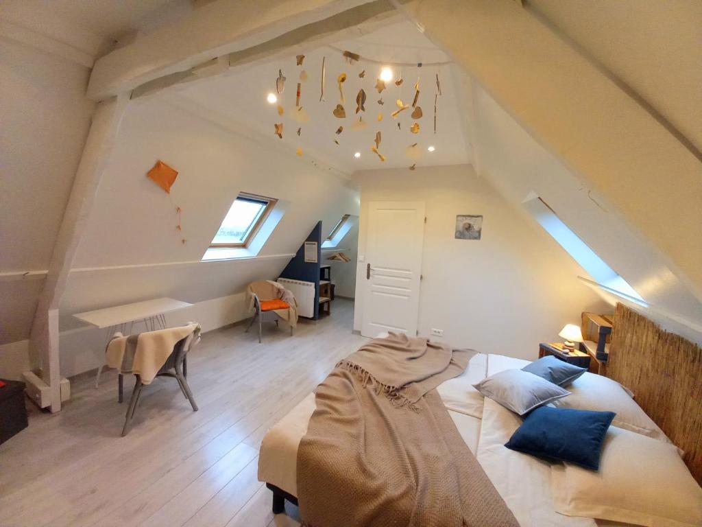 chambres d'hôtes Au Gré du Vent en Normandie - Chambre Double Avec Salle De Bain Privée