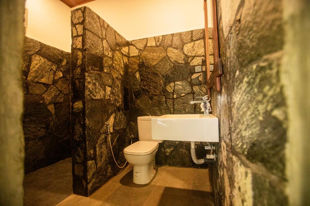 Koupelna v ubytování Evergreen Hotel Dambulla
