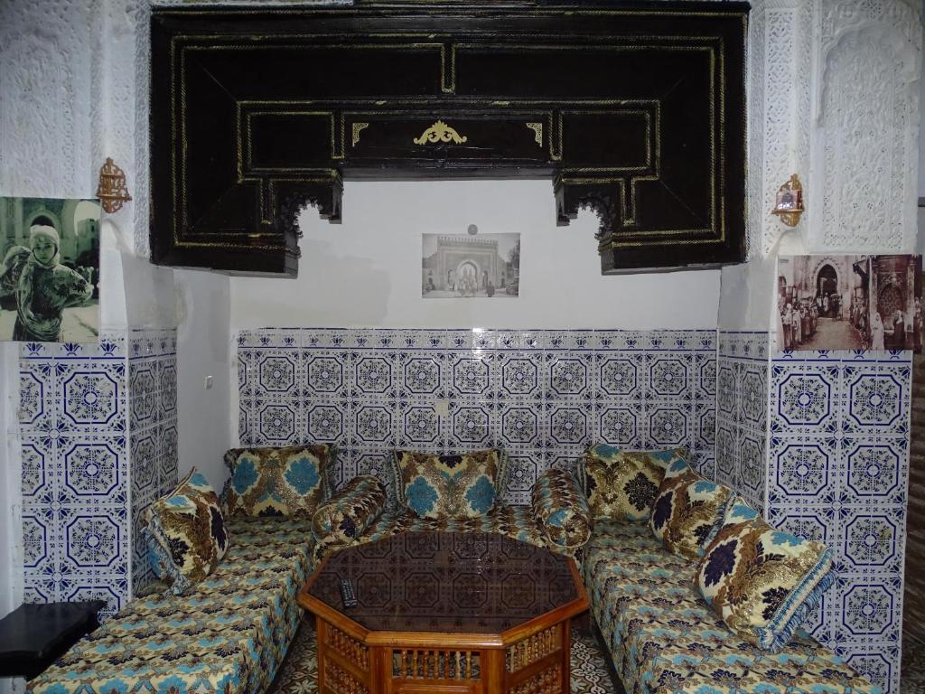 Posezení v ubytování Riad Amimi Fes