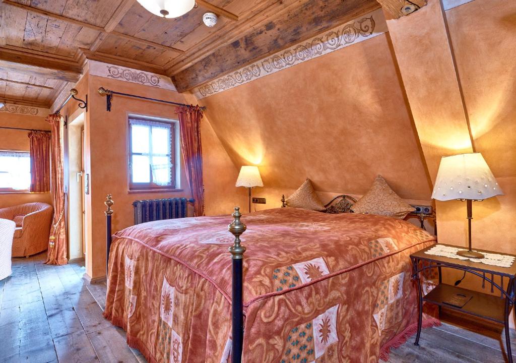 Historik Hotel Gotisches Haus garni - 阳台的双人间