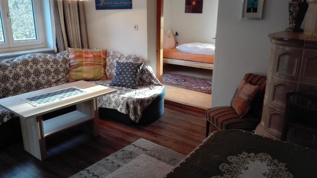 Postel nebo postele na pokoji v ubytování Haus Agerer FEWO 2. Stock