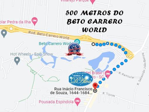 um mapa do metro caracas world em Pousada Estrela Dalva em Penha