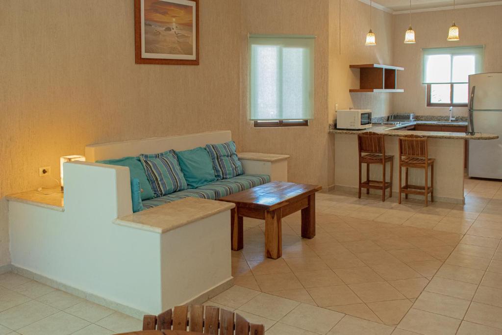Kuchyň nebo kuchyňský kout v ubytování Tecnohotel Beach
