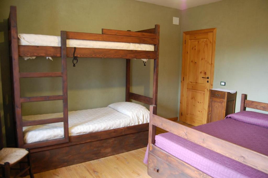 Letto o letti in una camera di Rifugio Casello Margherita