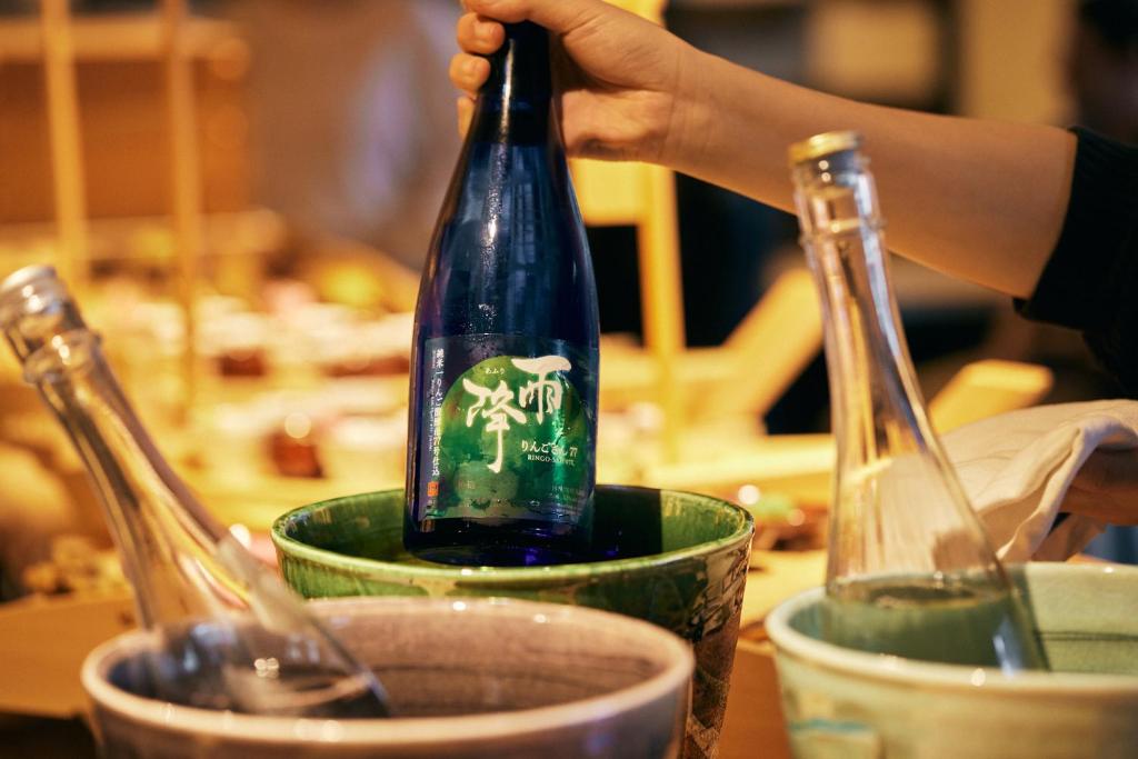 Nápoje v ubytování SAKE Bar Hotel Asakusa