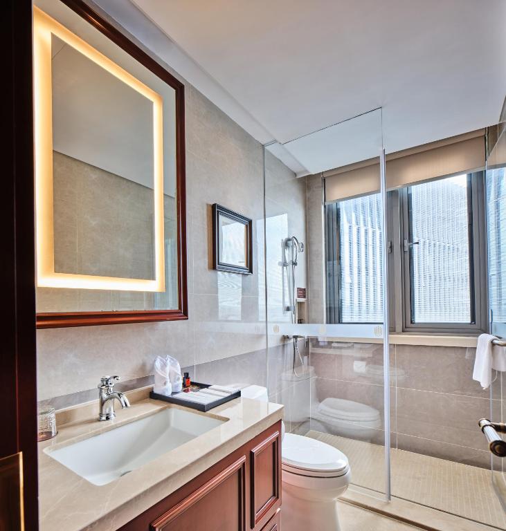 Koupelna v ubytování Guangming CIMC Executive Hotel Shenzhen