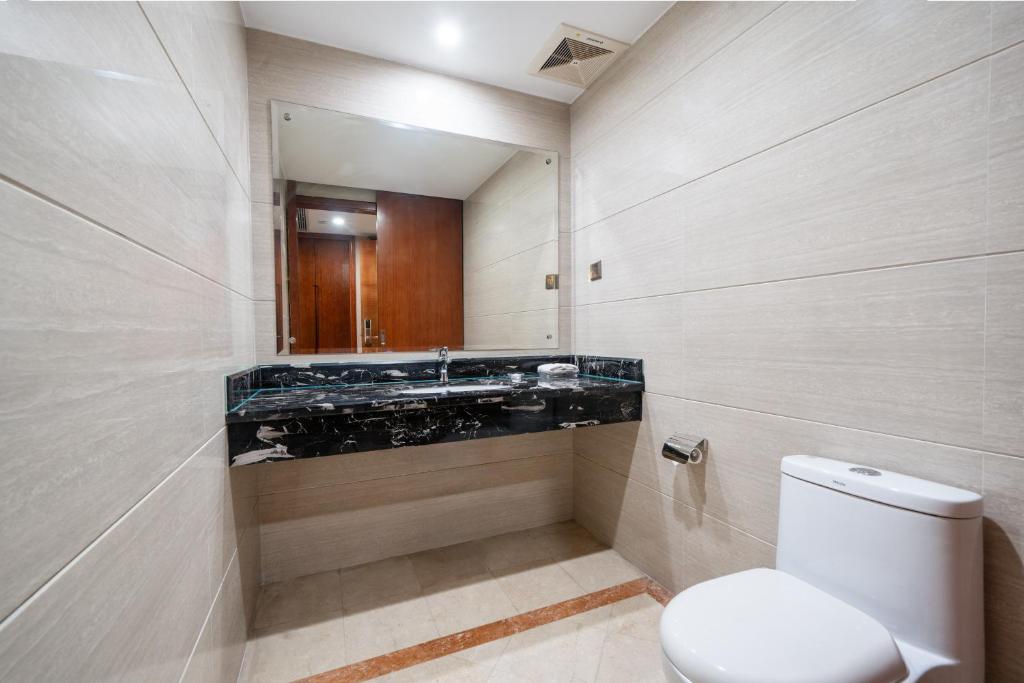 Koupelna v ubytování Honglilai Hotel