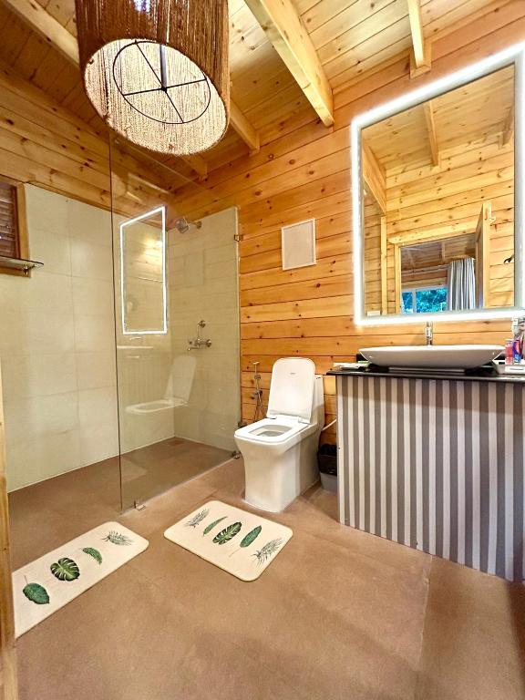 Koupelna v ubytování Bedrock Boutique Hostel