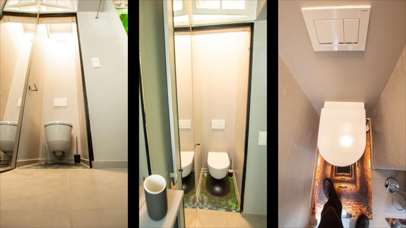 A bathroom at LK43-lodging city-apartments, kontaktlos mit Self Check-In