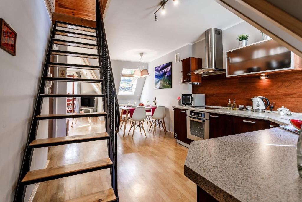 Kuchyň nebo kuchyňský kout v ubytování Rent like home - Bulwary II