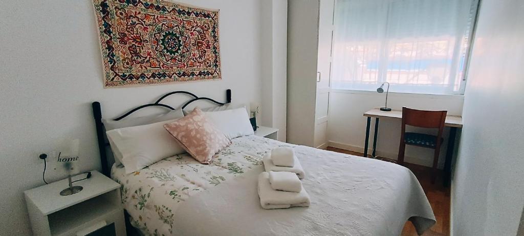 Posteľ alebo postele v izbe v ubytovaní BOLIVIA beach apartments