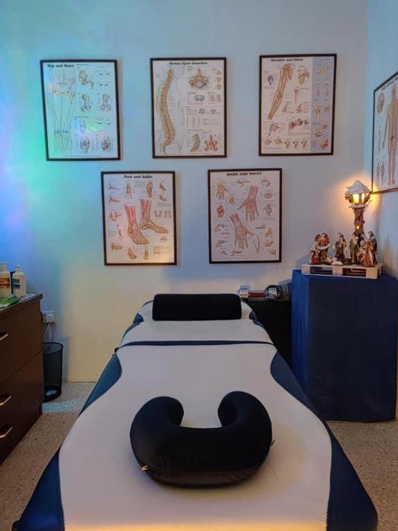 Postel nebo postele na pokoji v ubytování Deep Blue