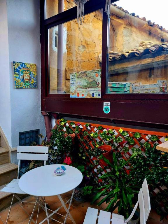 Posezení v ubytování B&B Mannalà