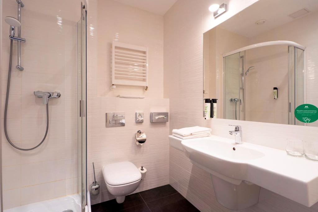 Koupelna v ubytování Hotel Metropol