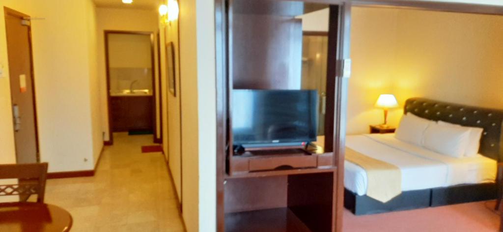 TV a/nebo společenská místnost v ubytování RESORT SUITES AT BARJAYA TIMES SQUARE kL