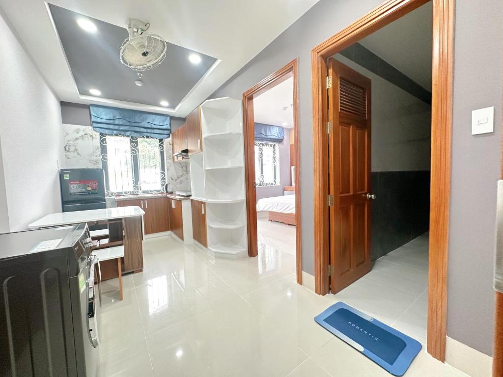 Кухня или мини-кухня в Milanesa Hotel and Apartment
