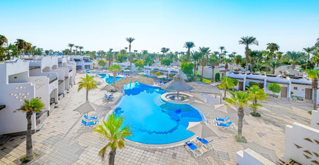 an aerial view of the pool at a resort at Jaz Fayrouz in Sharm El Sheikh