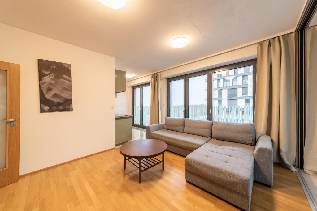 Posezení v ubytování Garden Towers Apartments