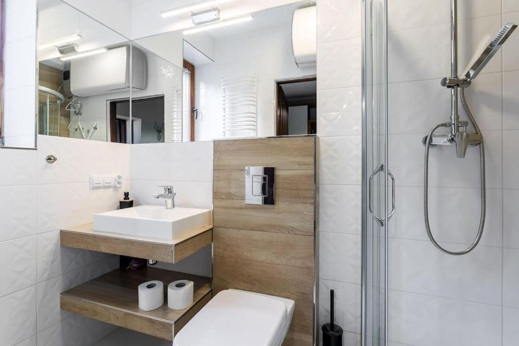 Koupelna v ubytování Rent like home - Pod Blachówką 4