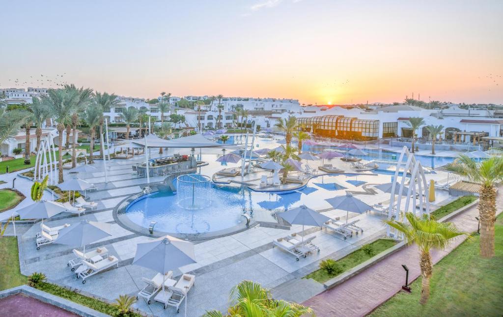 an aerial view of a swimming pool at a resort at Jaz Sharm Dreams in Sharm El Sheikh
