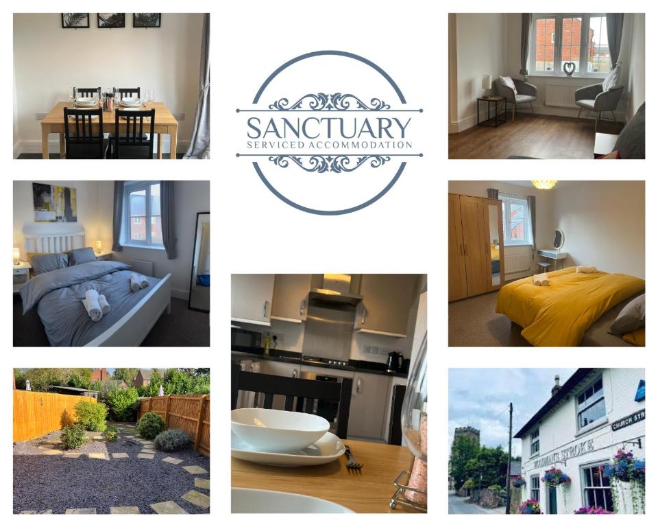 a collage of photos of a house at A beautiful house in Rothley in Rothley