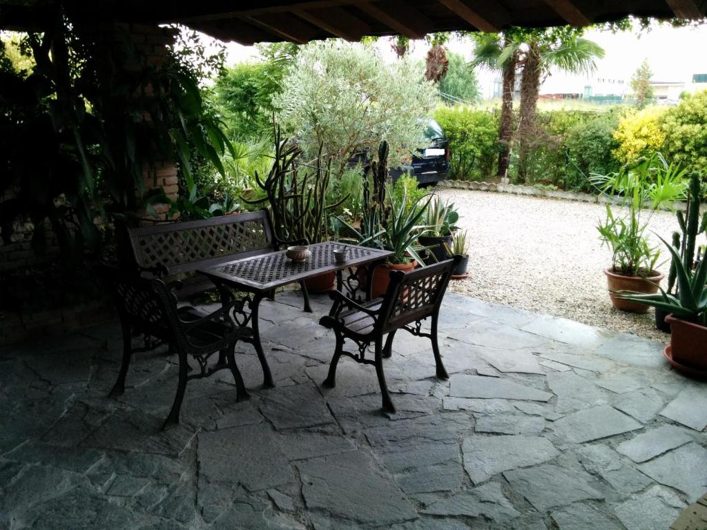 Zahrada ubytování B&B Le Palme d'Oro