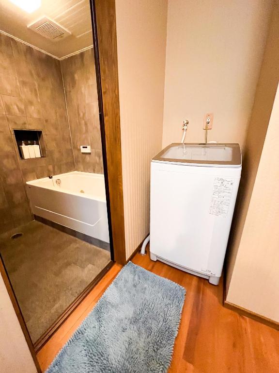 Koupelna v ubytování Arai Villa Myoko