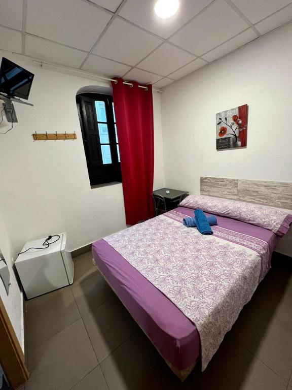 Postel nebo postele na pokoji v ubytování Hostal Milan