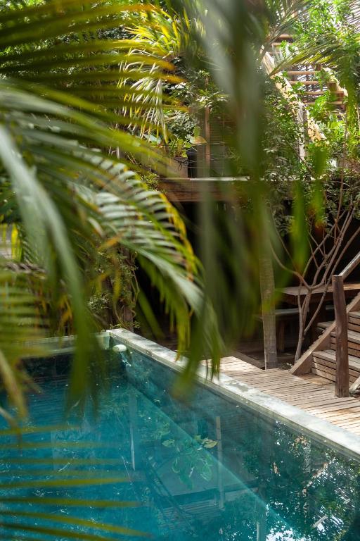 Bazén v ubytování Eco Lodge Mancora nebo v jeho okolí