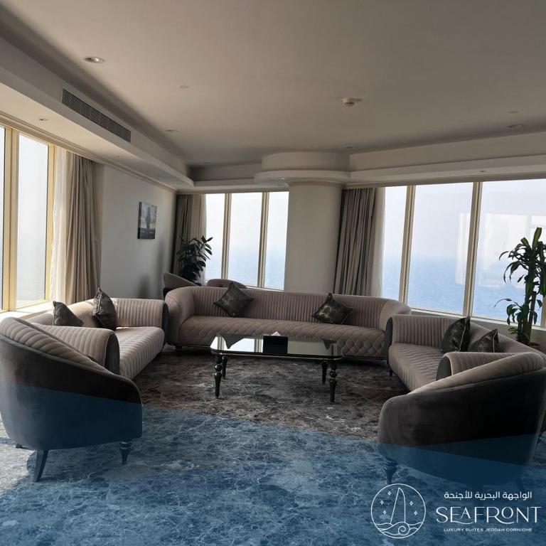 Posezení v ubytování Seafront Luxury Suites Jeddah Corniche