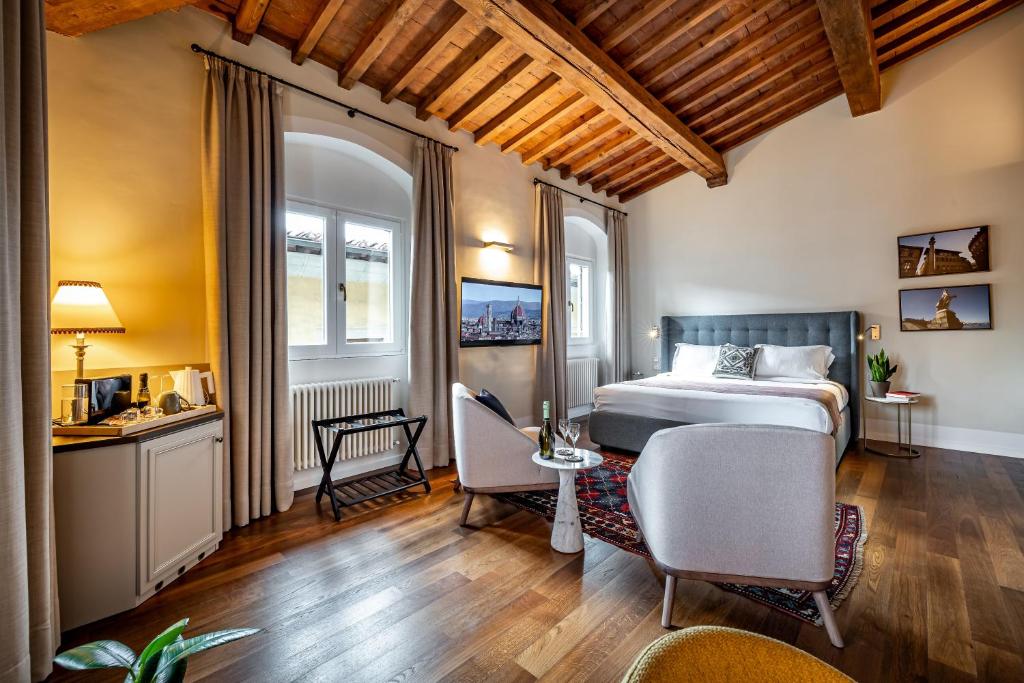 Voodi või voodid majutusasutuse Dimora Collection - Le Torri - Boutique Luxury Suites - Adults Only toas