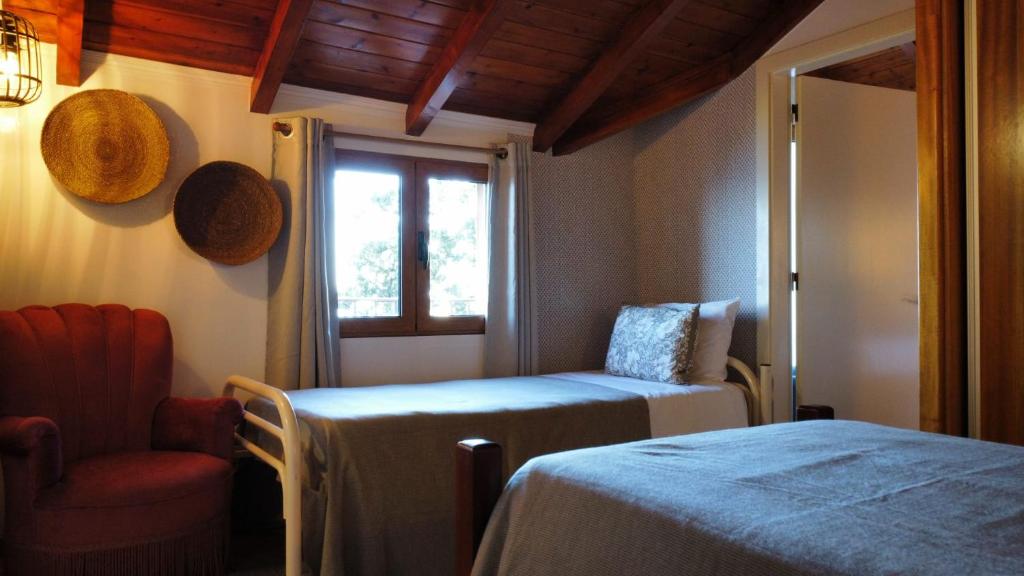 Uma cama ou camas num quarto em Fantatic Holiday House